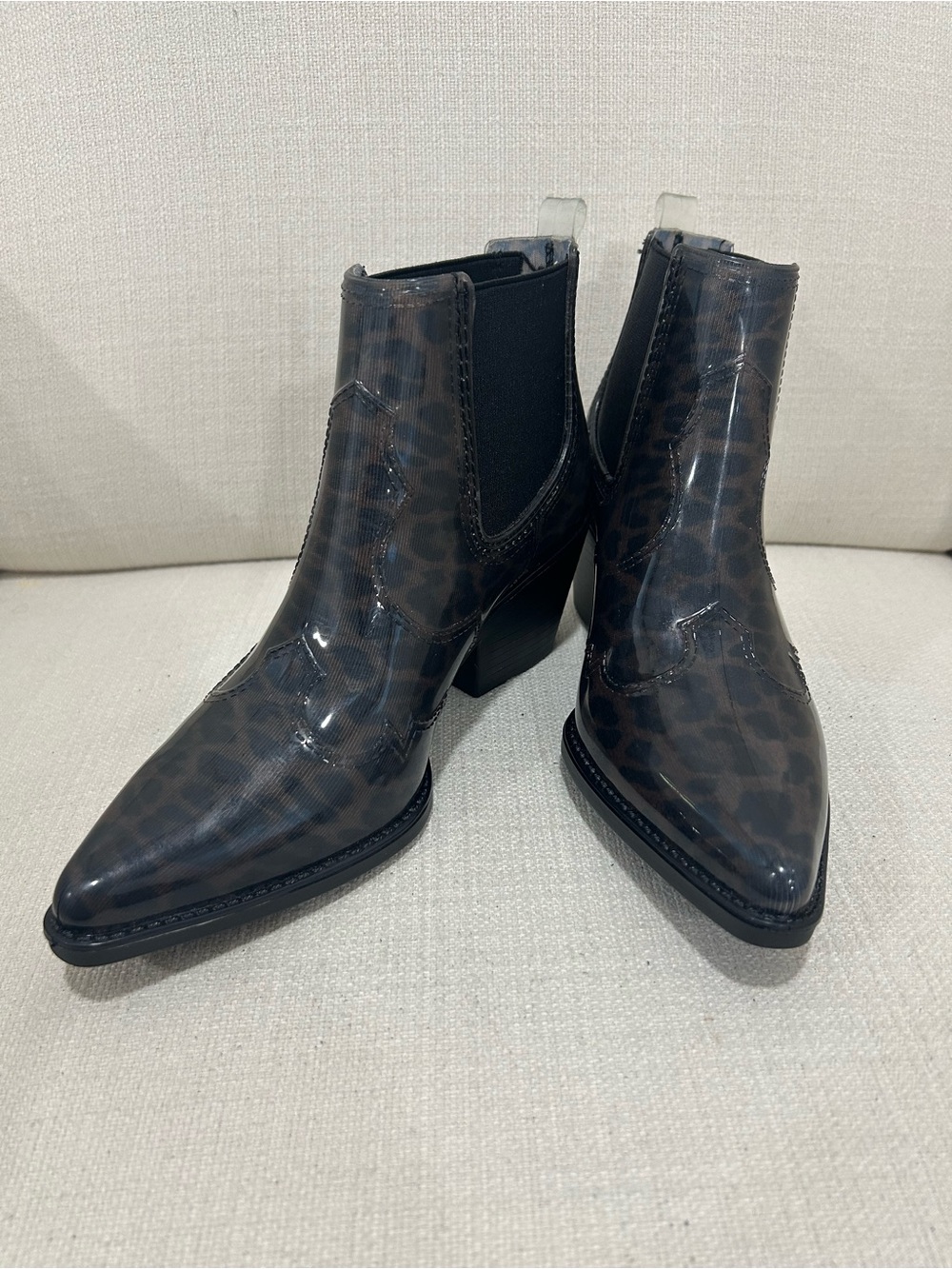 Sam Edelman Winona Leopard Rain Boots Size 6M